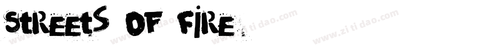 Streets of Fire字体转换